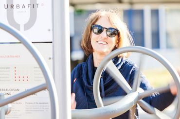 Trainieren an den Outdoor Fitnessgeräten im SRO